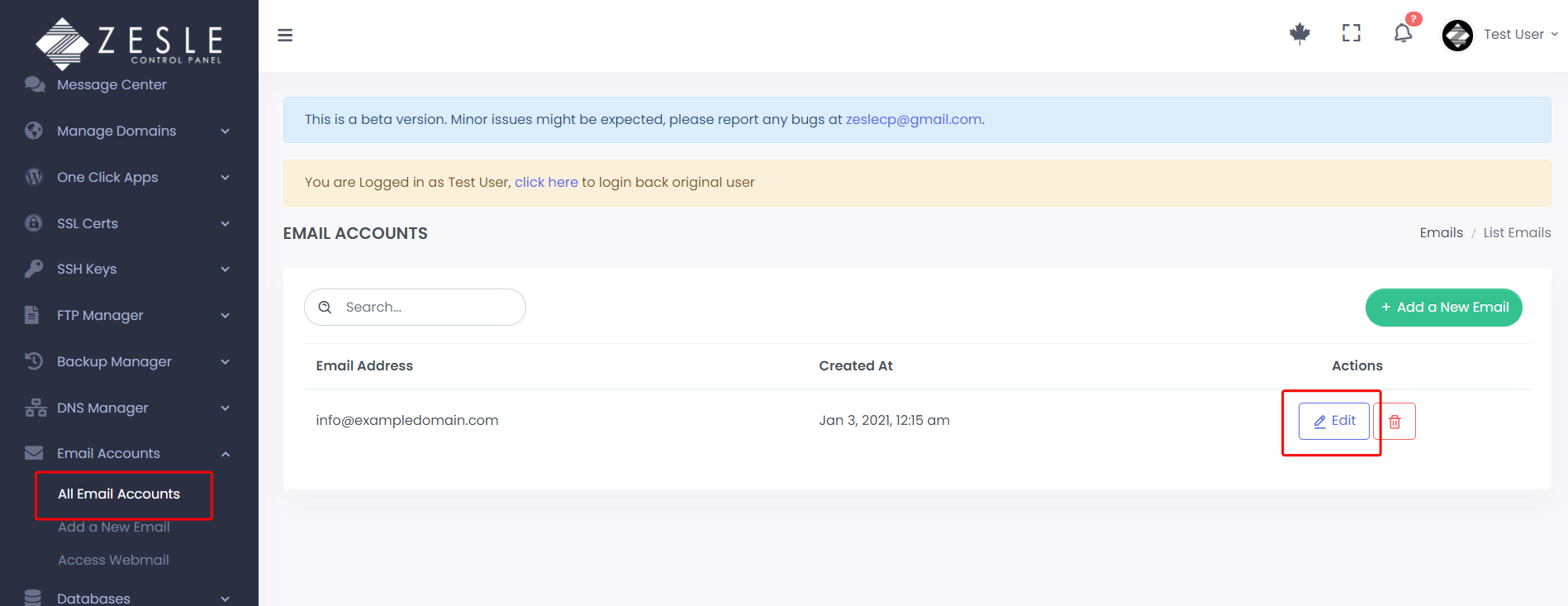 Add Email auto-reply using ZesleCP